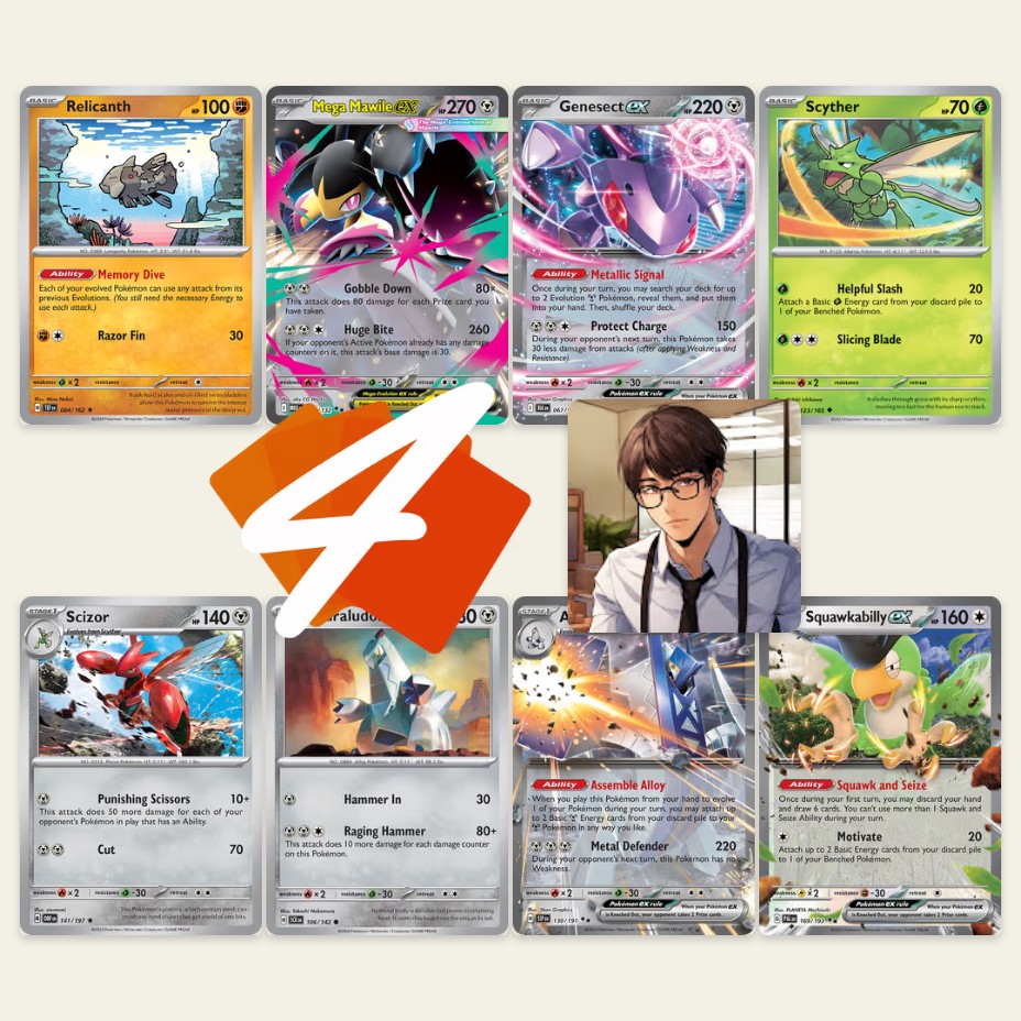 [PTCG Live] Super High HP Tanker Defender! Archaludon/Mega Mawile/Genesect Decklist + Gameplay